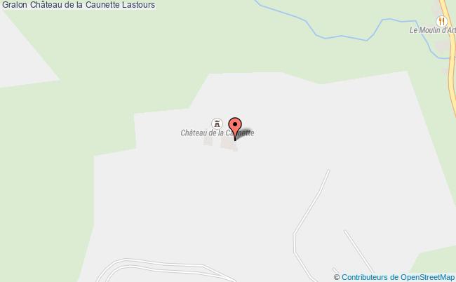 plan Château De La Caunette Lastours Lastours