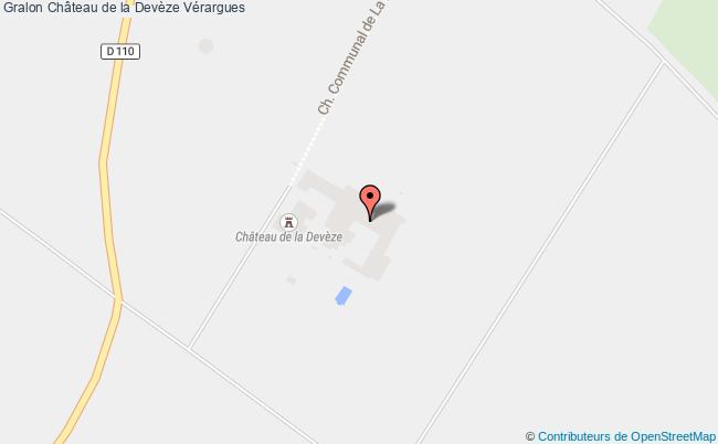 plan Château De La Devèze Vérargues Vérargues