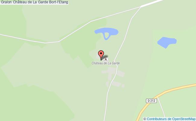 plan Château De La Garde Bort-l'etang Bort-l'Etang