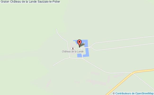 plan Château De La Lande Saulzais-le-potier Saulzais-le-Potier