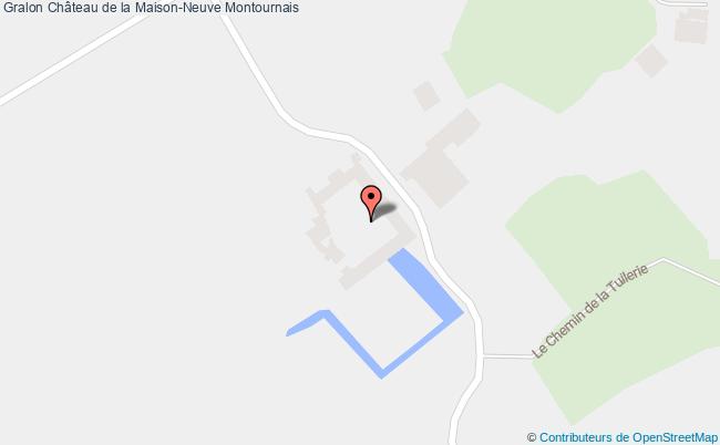 plan Château De La Maison-neuve Montournais Montournais