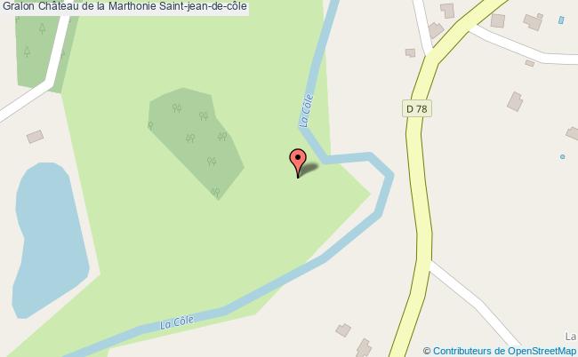plan Château De La Marthonie Saint-jean-de-côle Saint-jean-de-côle