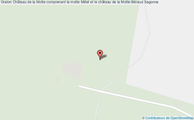 Château de la Motte comprenant la motte Millet et le château de la Motte-Béraud