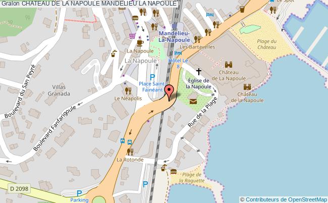 plan Chateau De La Napoule Mandelieu La Napoule MANDELIEU LA NAPOULE