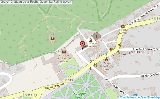 plan Château De La Roche-guyon La Roche-guyon La Roche-guyon