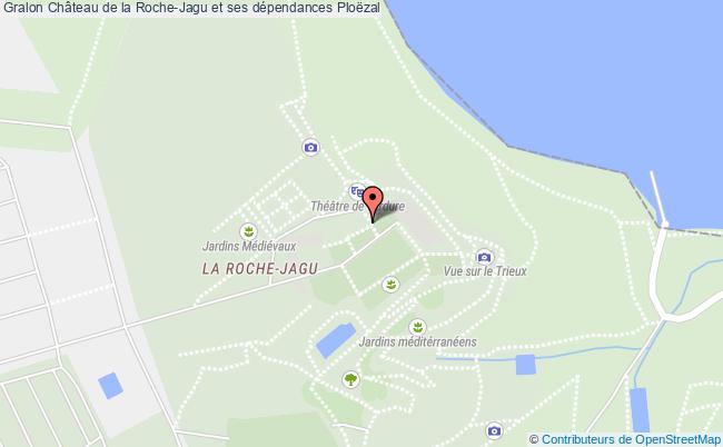 plan Château De La Roche-jagu Et Ses Dépendances Ploëzal Ploëzal