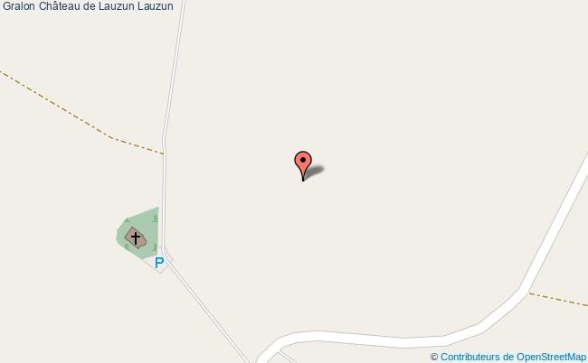plan Château De Lauzun Lauzun Lauzun