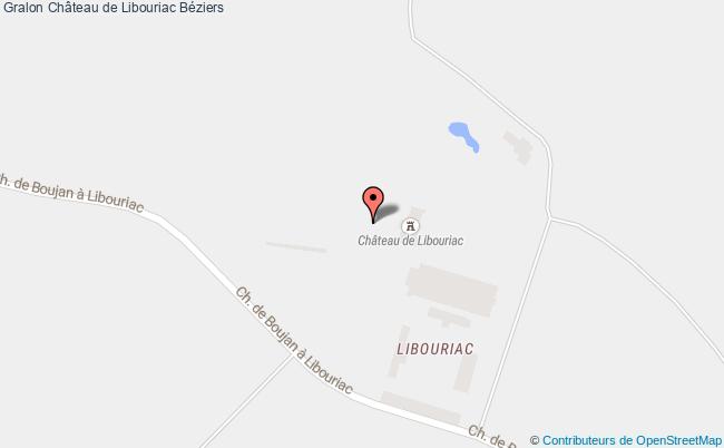 plan Château De Libouriac Béziers Béziers