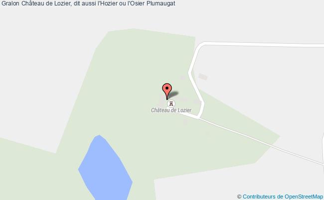 plan Château De Lozier, Dit Aussi L'hozier Ou L'osier Plumaugat Plumaugat