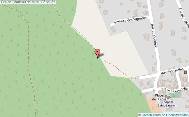 plan Chateau De Miral  Bédouès Bédouès