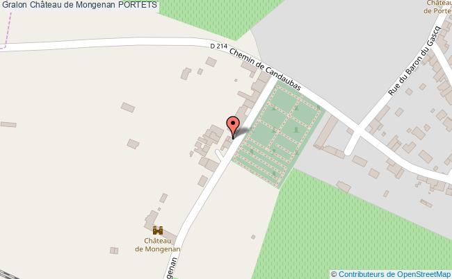 plan Château De Mongenan Portets PORTETS