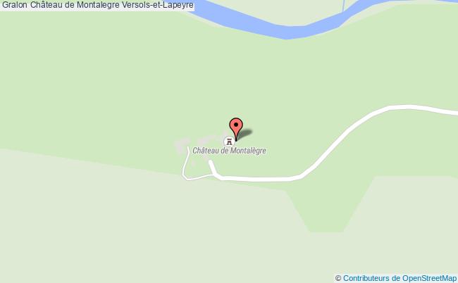 plan Château De Montalegre Versols-et-lapeyre Versols-et-Lapeyre