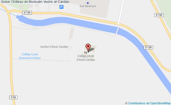 plan Château De Montcalm Vestric-et-candiac Vestric-et-Candiac