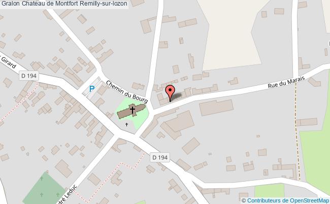 plan Chateau De Montfort Remilly-sur-lozon Remilly-sur-lozon
