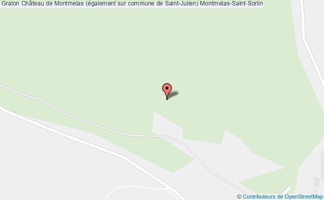 plan Château De Montmelas (également Sur Commune De Saint-julien) Montmelas-saint-sorlin Montmelas-Saint-Sorlin