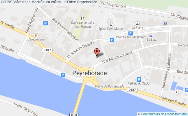 plan Château De Montréal Ou Château D'orthe Peyrehorade Peyrehorade