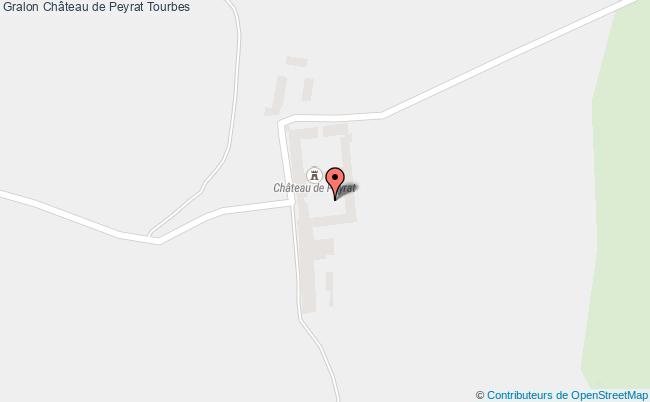 plan Château De Peyrat Tourbes Tourbes