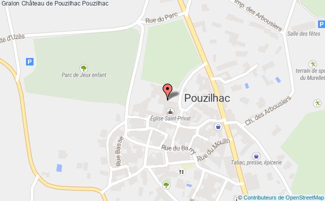 plan Château De Pouzilhac Pouzilhac Pouzilhac