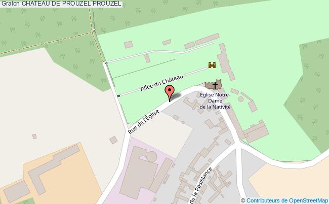 plan Chateau De Prouzel Prouzel PROUZEL