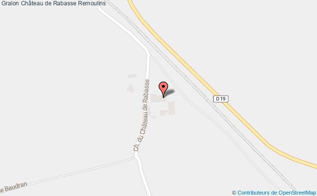 plan Château De Rabasse Remoulins Remoulins