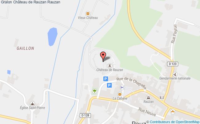 plan Château De Rauzan Rauzan Rauzan