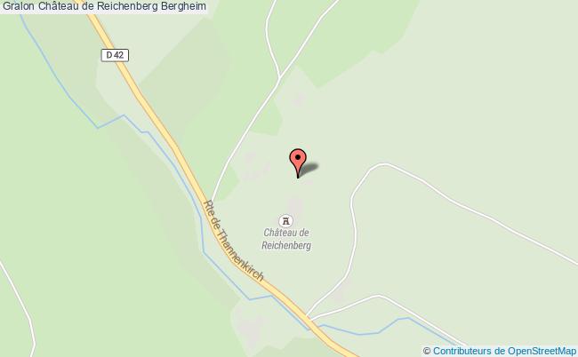 plan Château De Reichenberg Bergheim Bergheim