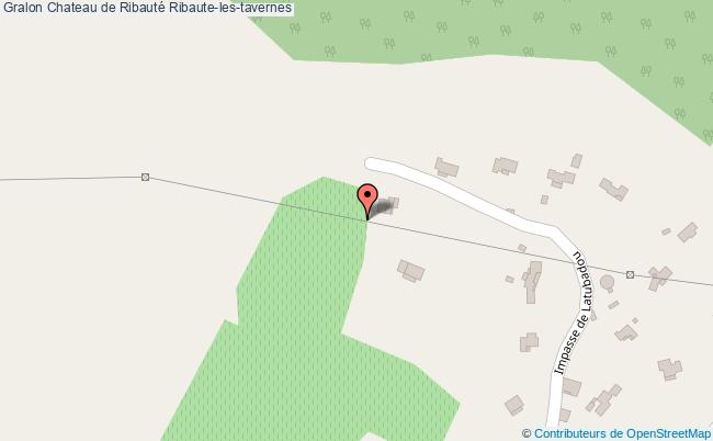 plan Chateau De Ribauté Ribaute-les-tavernes Ribaute-les-tavernes