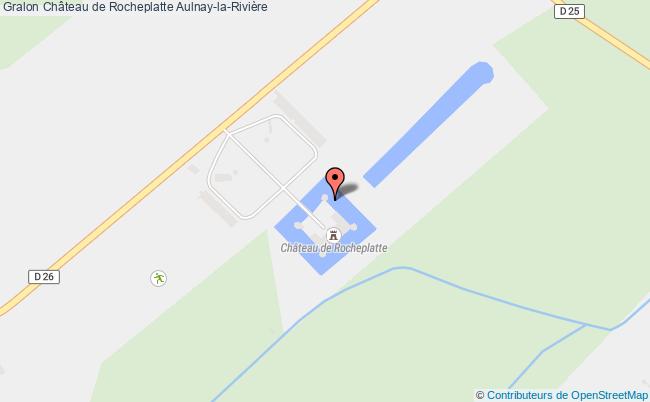 plan Château De Rocheplatte Aulnay-la-rivière Aulnay-la-Rivière