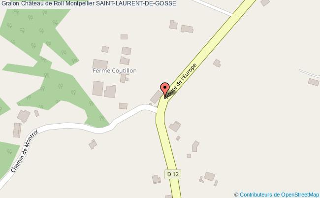 plan Château De Roll Montpellier Saint-laurent-de-gosse SAINT-LAURENT-DE-GOSSE