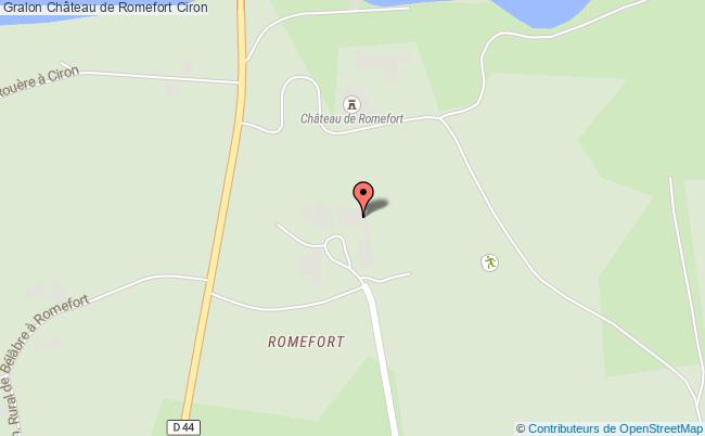 plan Château De Romefort Ciron Ciron