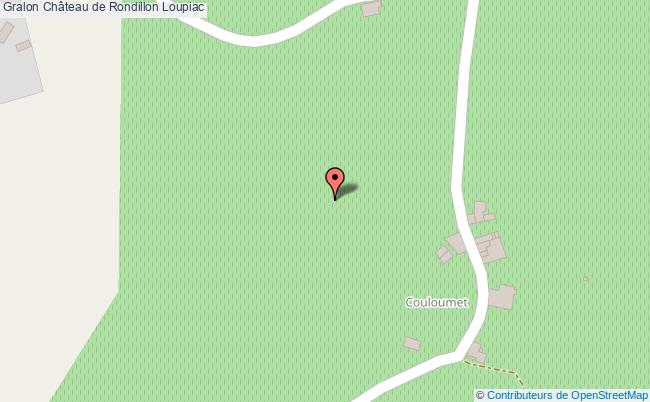 plan Château De Rondillon Loupiac Loupiac