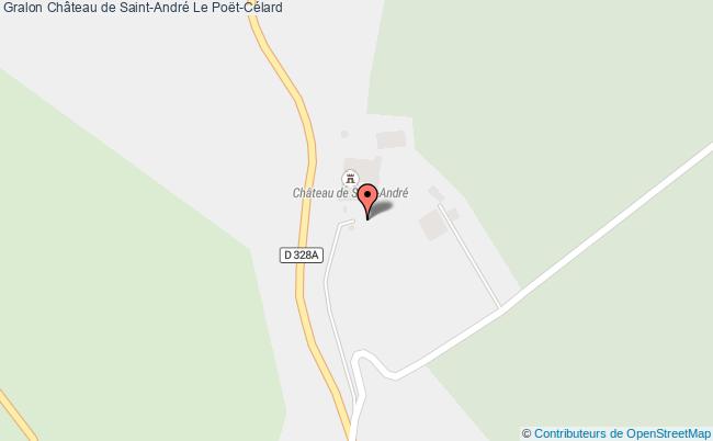 plan Château De Saint-andré Le Poët-célard Le Poët-Célard