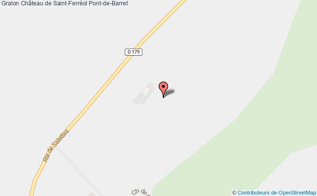 plan Château De Saint-ferréol Pont-de-barret Pont-de-Barret