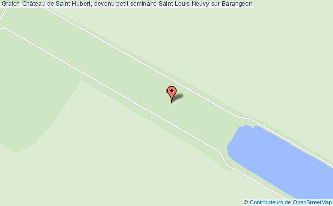 plan Château De Saint-hubert, Devenu Petit Séminaire Saint-louis Neuvy-sur-barangeon Neuvy-sur-Barangeon