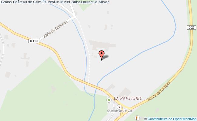 plan Château De Saint-laurent-le-minier Saint-laurent-le-minier Saint-Laurent-le-Minier