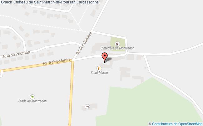 plan Château De Saint-martin-de-poursan Carcassonne Carcassonne
