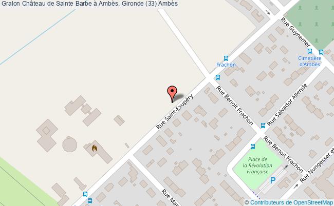 plan Château De Sainte Barbe à Ambès, Gironde (33) Ambès Ambès