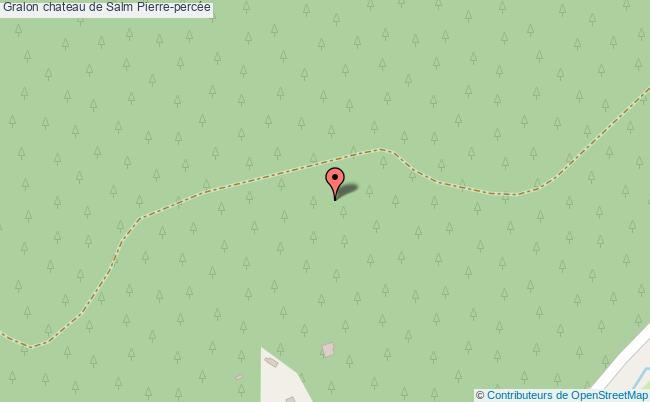 plan Chateau De Salm Pierre-percée Pierre-percée