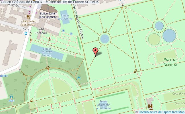plan Château De Sceaux - Musée De L'ile-de-france Sceaux SCEAUX