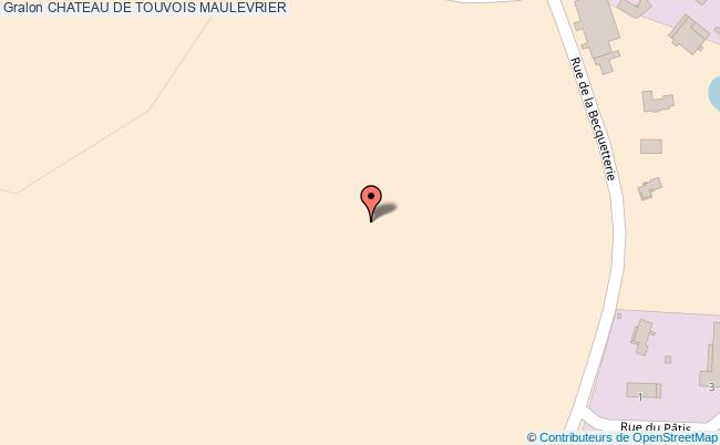 plan Chateau De Touvois Maulevrier MAULEVRIER