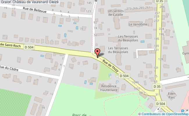 plan Château De Vaurenard Gleizé Gleizé