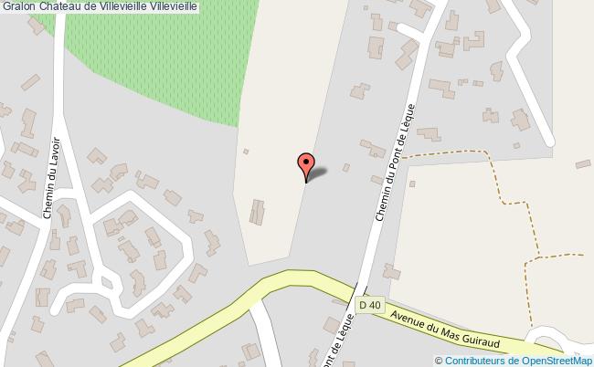 plan Chateau De Villevieille Villevieille Villevieille