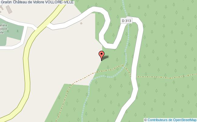 plan Château De Vollore Vollore-ville VOLLORE-VILLE