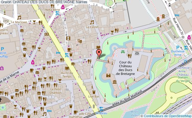 plan Chateau Des Ducs De Bretagne Nantes Nantes