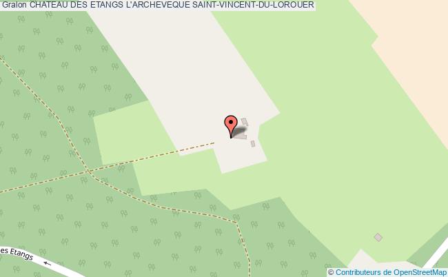 plan Chateau Des Etangs L'archeveque Saint-vincent-du-lorouer SAINT-VINCENT-DU-LOROUER