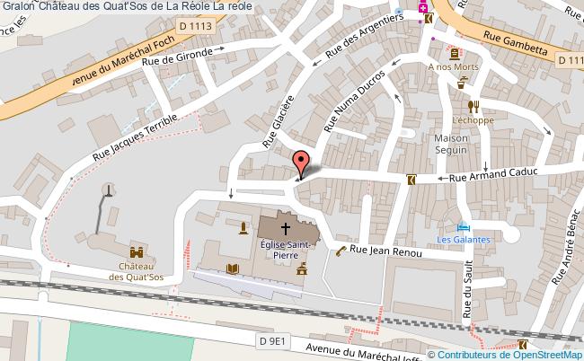 plan Château Des Quat'sos De La Réole La Reole La reole