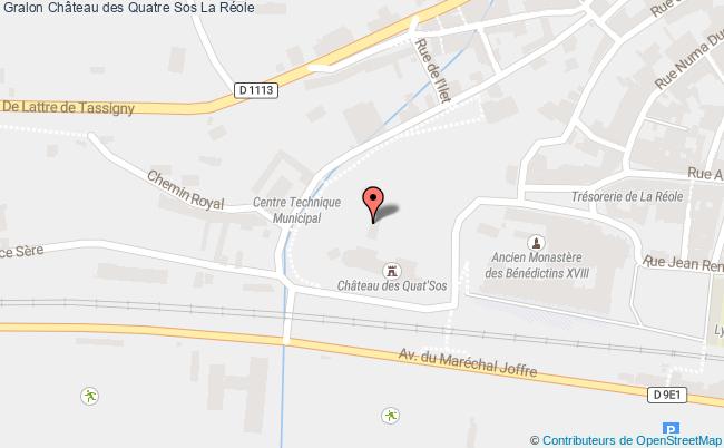 plan Château Des Quatre Sos La Réole La Réole