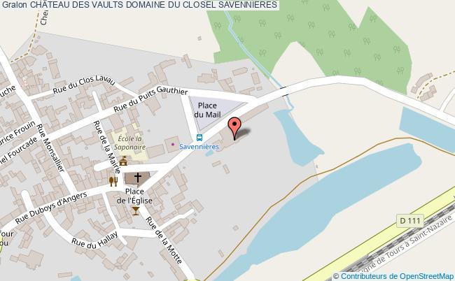 plan ChÂteau Des Vaults Domaine Du Closel Savennieres SAVENNIERES