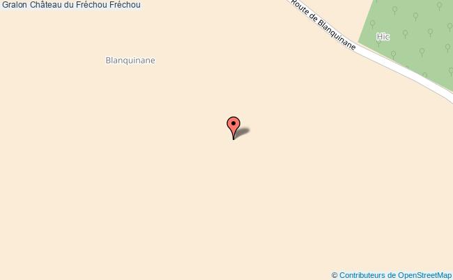 plan Château Du Fréchou Fréchou Fréchou