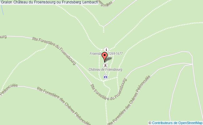 plan Château Du Froensbourg Ou Frundsberg Lembach Lembach
